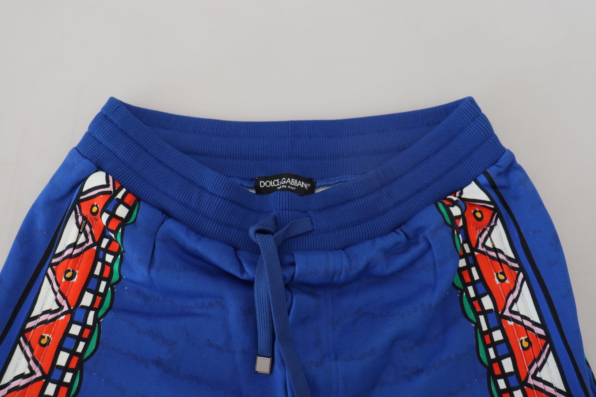 Dolce &amp; Gabbana Elegante Shorts aus mehrfarbig bedruckter Baumwolle