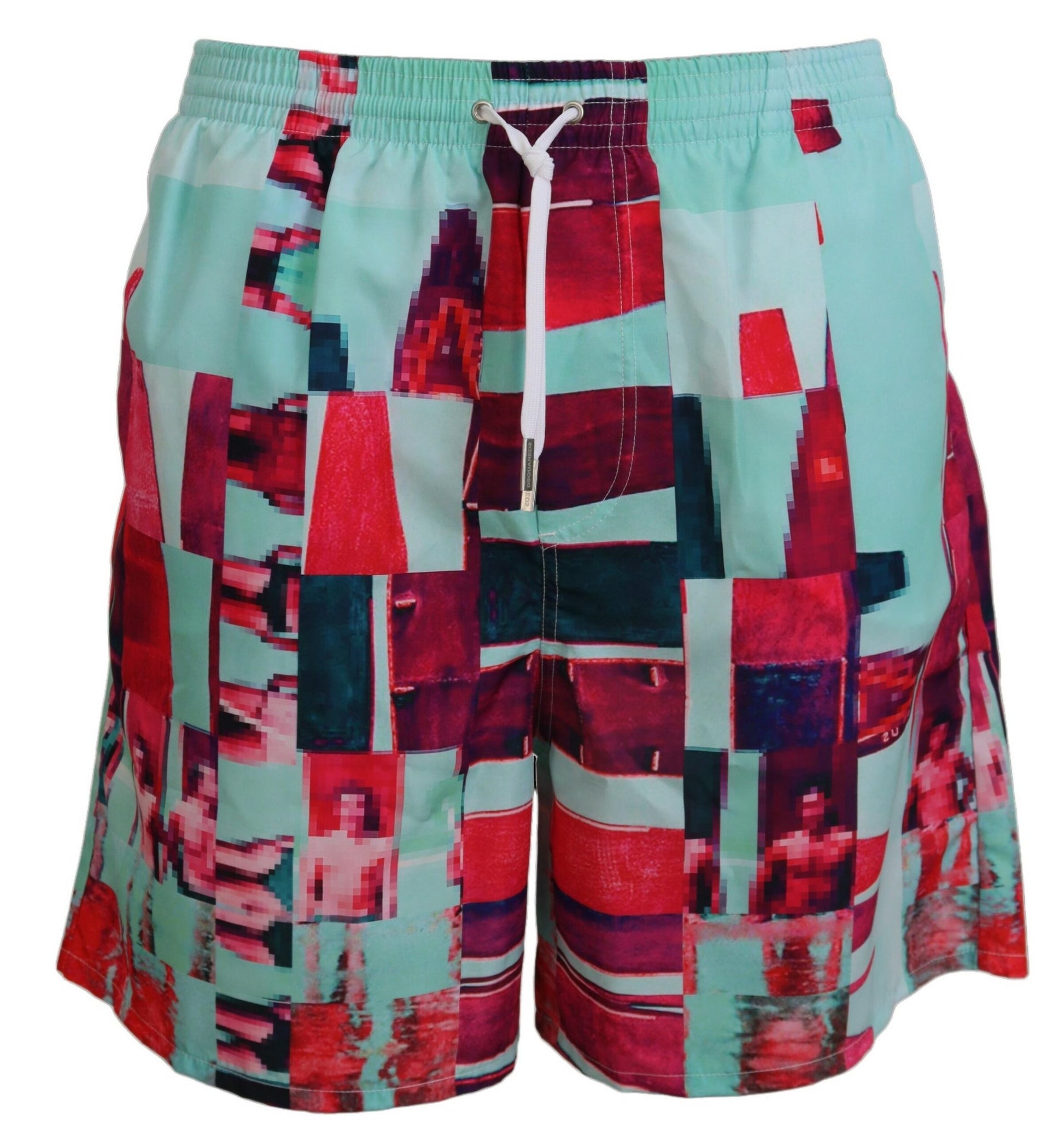Dsquared² – Mehrfarbig bedruckte Badeshorts mit Boxer