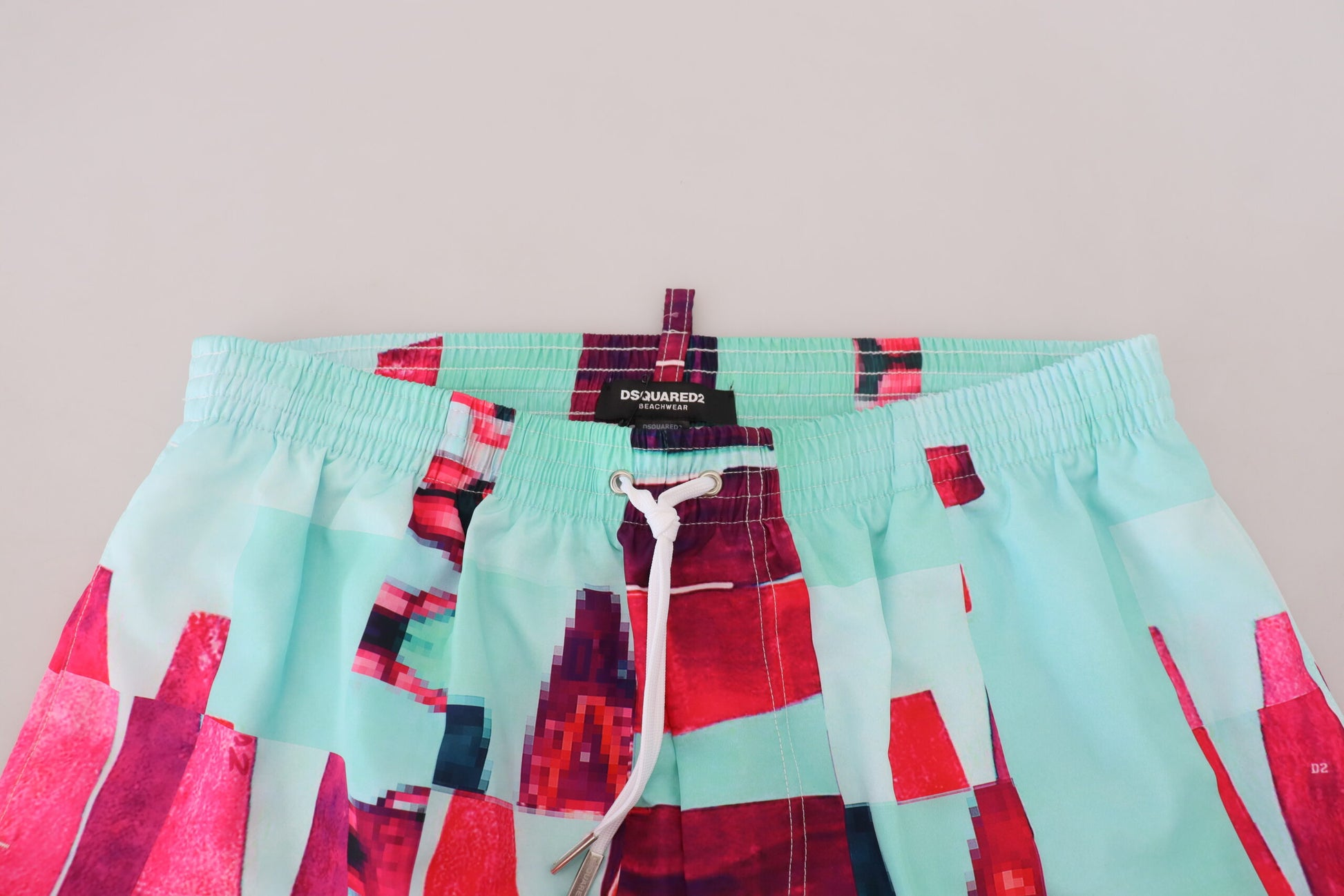 Dsquared² – Mehrfarbig bedruckte Badeshorts mit Boxer