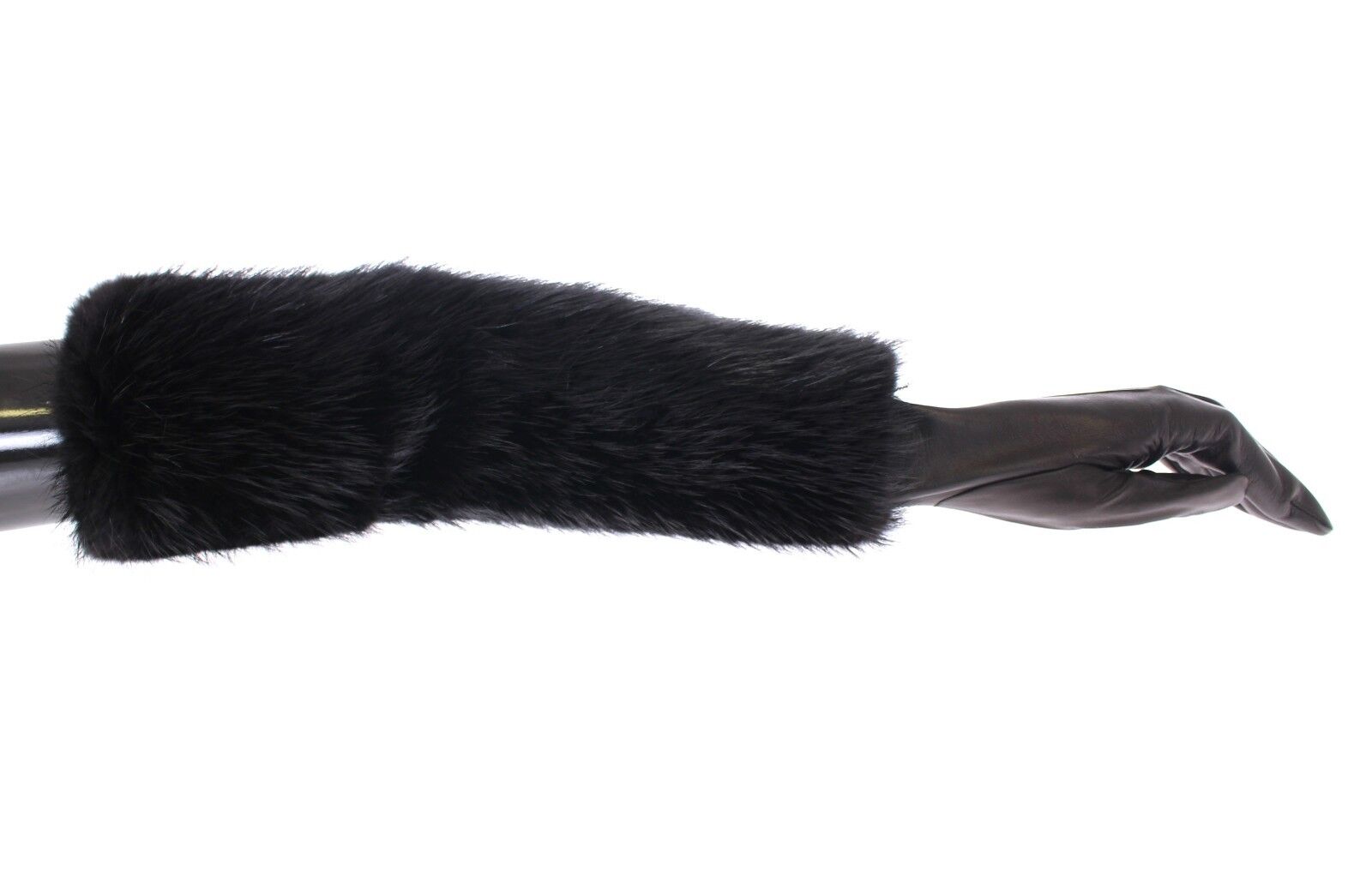 Dolce &amp; Gabbana Elegante ellenbogenlange Biberpelzhandschuhe