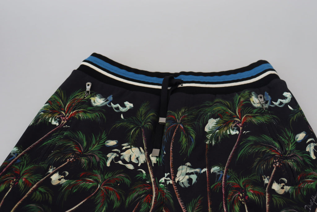 Dolce &amp; Gabbana – Lässige Shorts in Knielänge mit Vulkan-Print