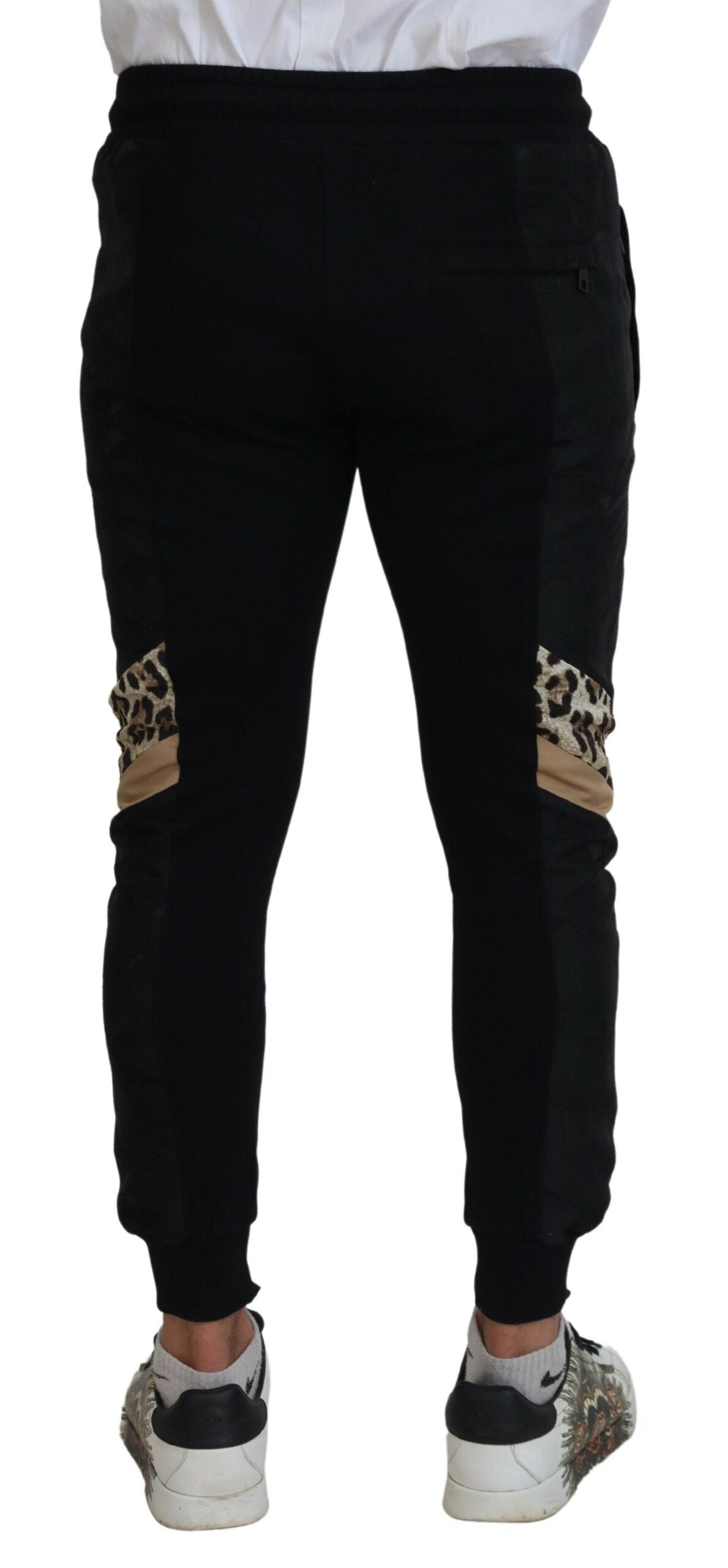 Dolce &amp; Gabbana Elegante schwarze Jogginghose für den modernen Mann