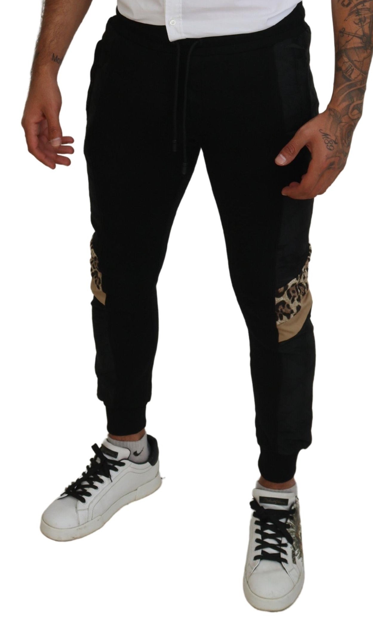 Dolce &amp; Gabbana Elegante schwarze Jogginghose für den modernen Mann