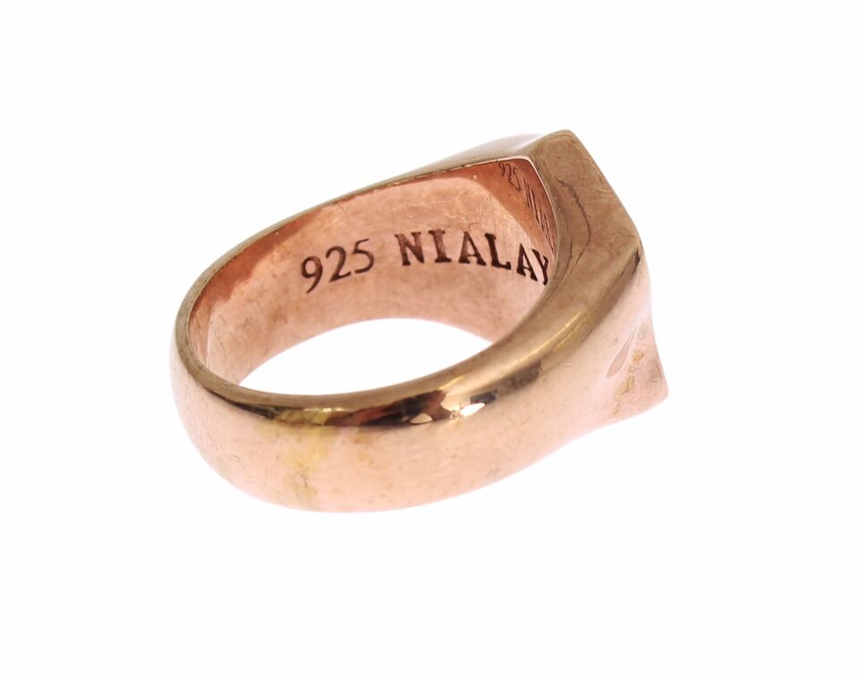 Nialaya Chic – Ring aus Sterlingsilber mit Roségoldbeschichtung