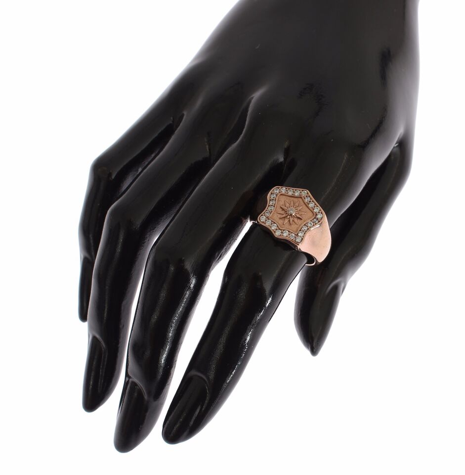 Nialaya Chic – Ring aus Sterlingsilber mit Roségoldbeschichtung