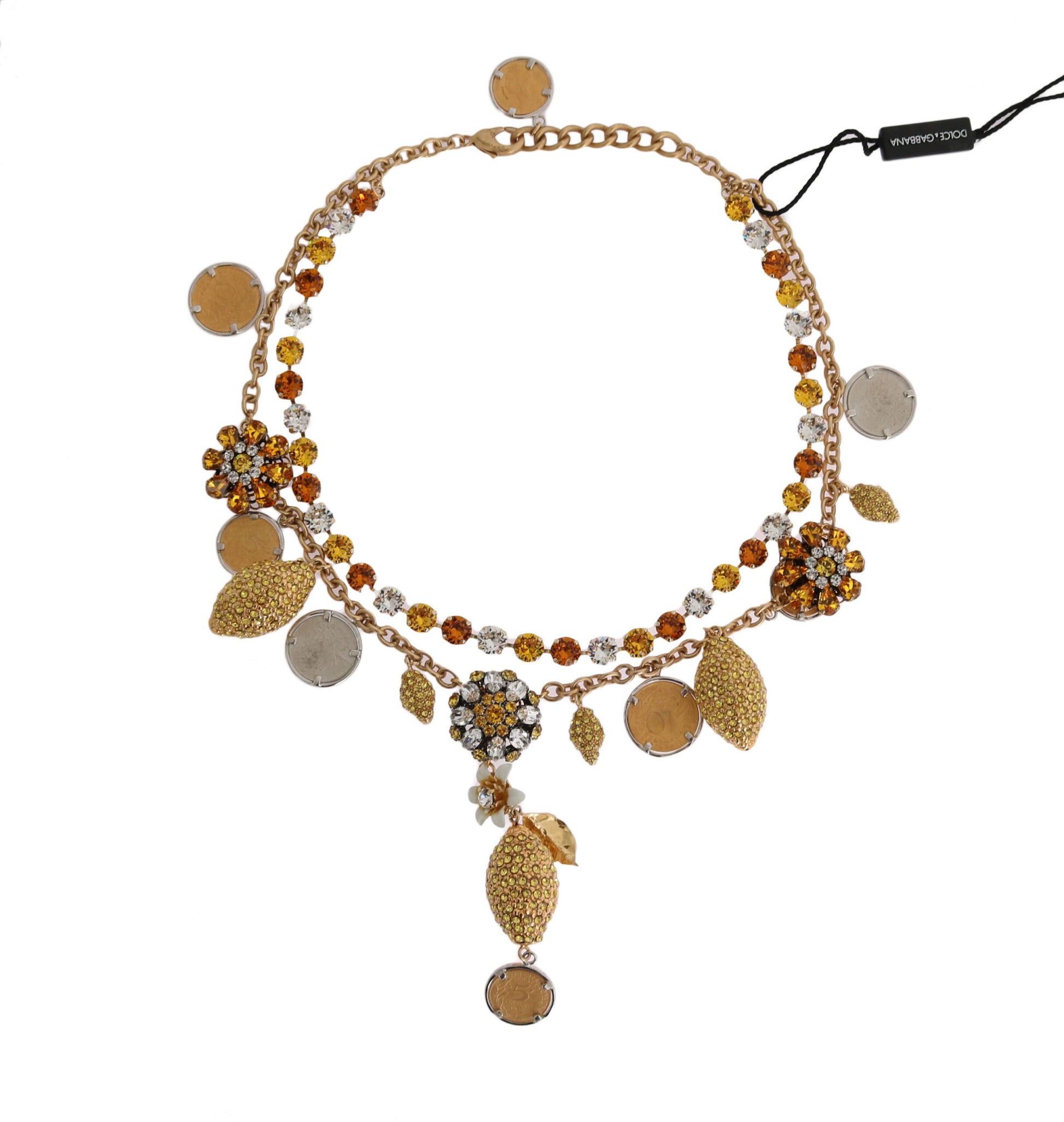 Dolce &amp; Gabbana – Elegante, vergoldete Statement-Halskette