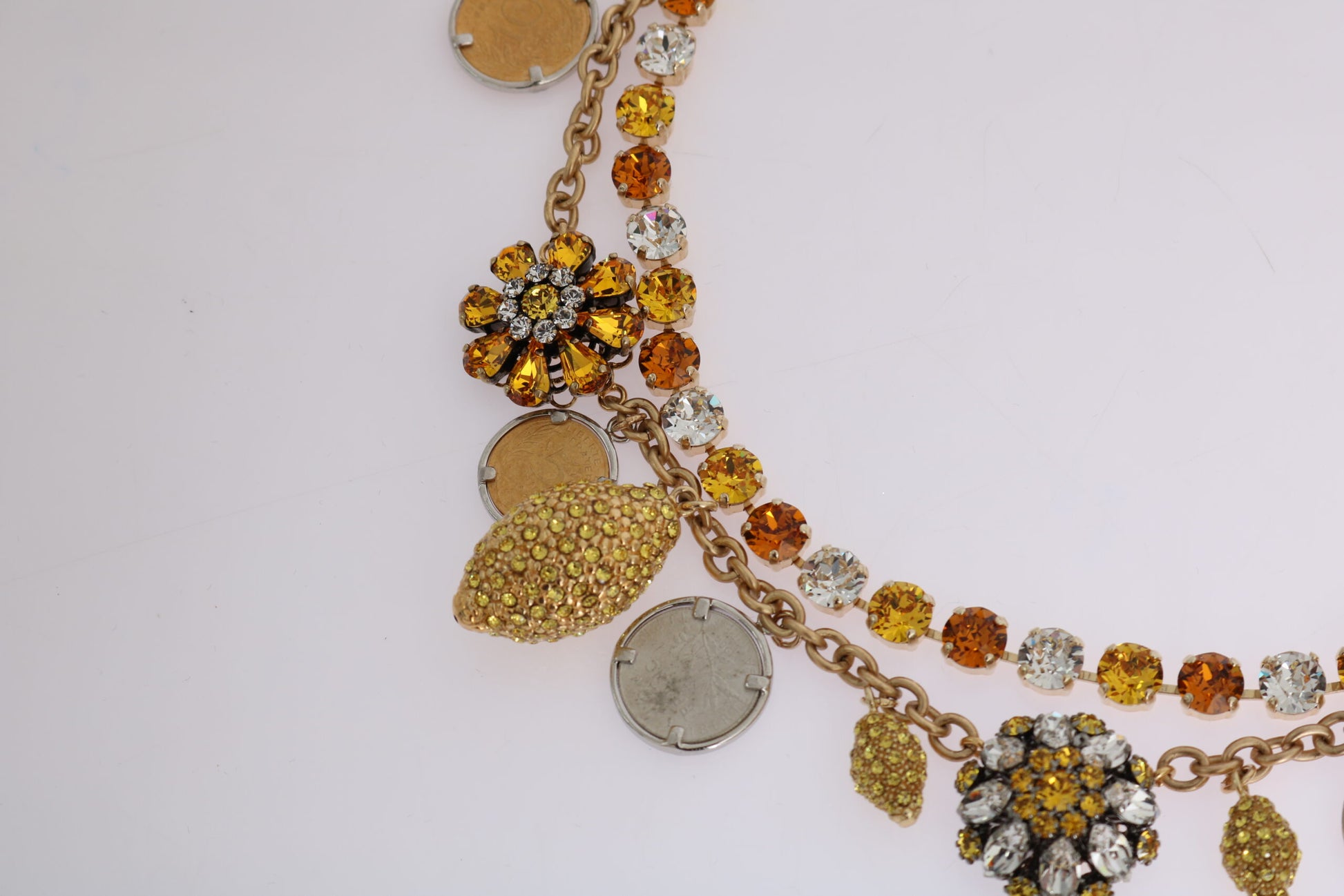 Dolce &amp; Gabbana – Elegante, vergoldete Statement-Halskette