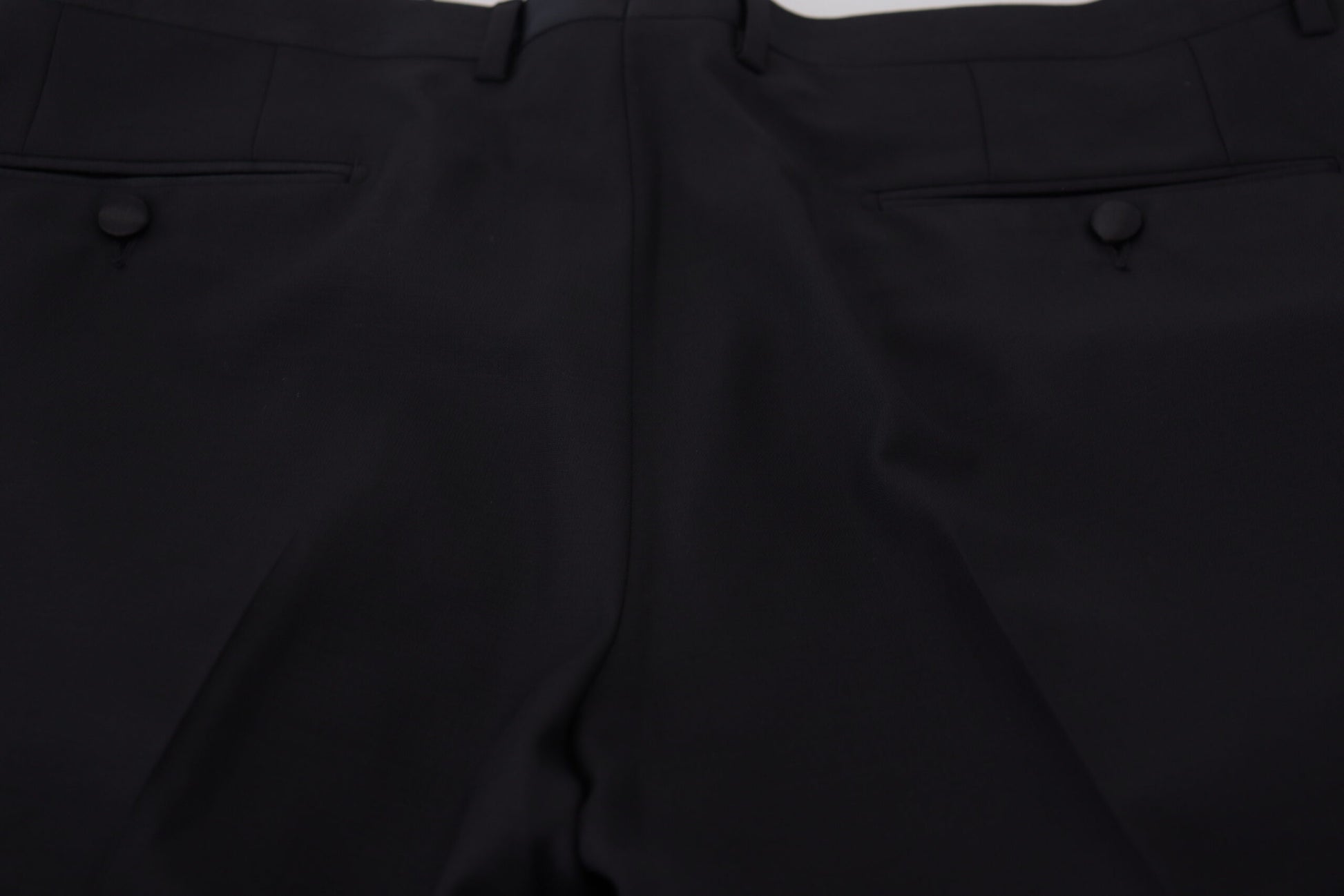 Dolce &amp; Gabbana Elegante Slim Fit-Anzughose in Schwarz