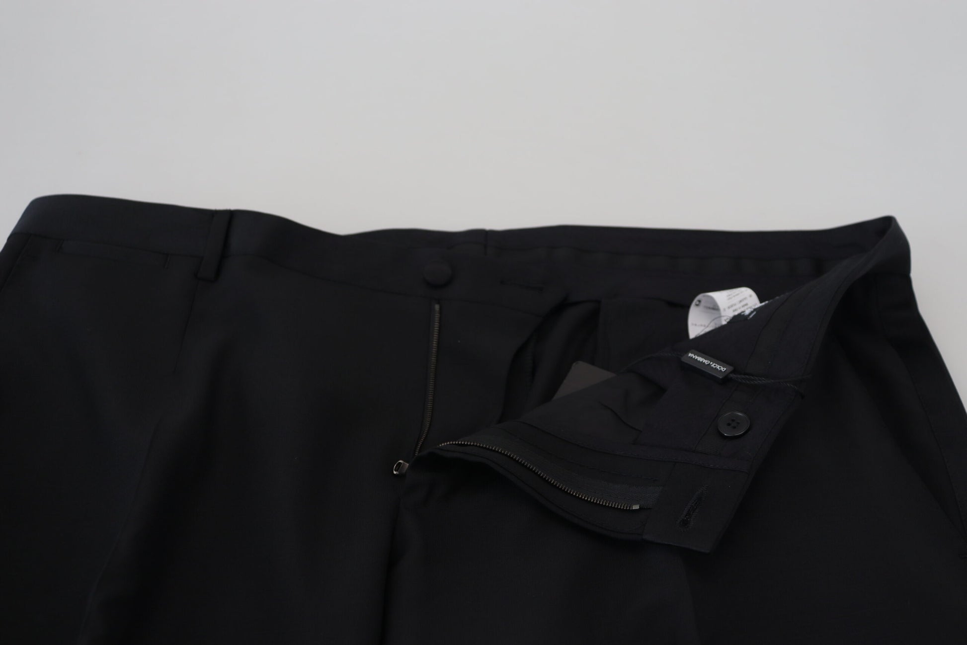 Dolce &amp; Gabbana Elegante Slim Fit-Anzughose in Schwarz