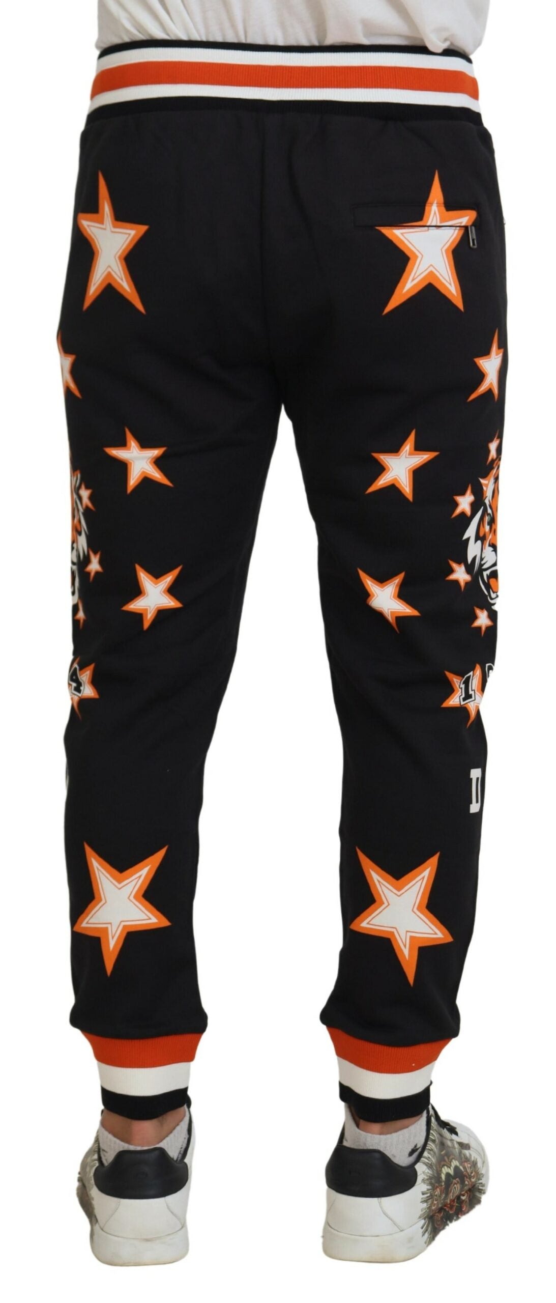 Dolce &amp; Gabbana Elegante schwarze Jogginghose mit Stern