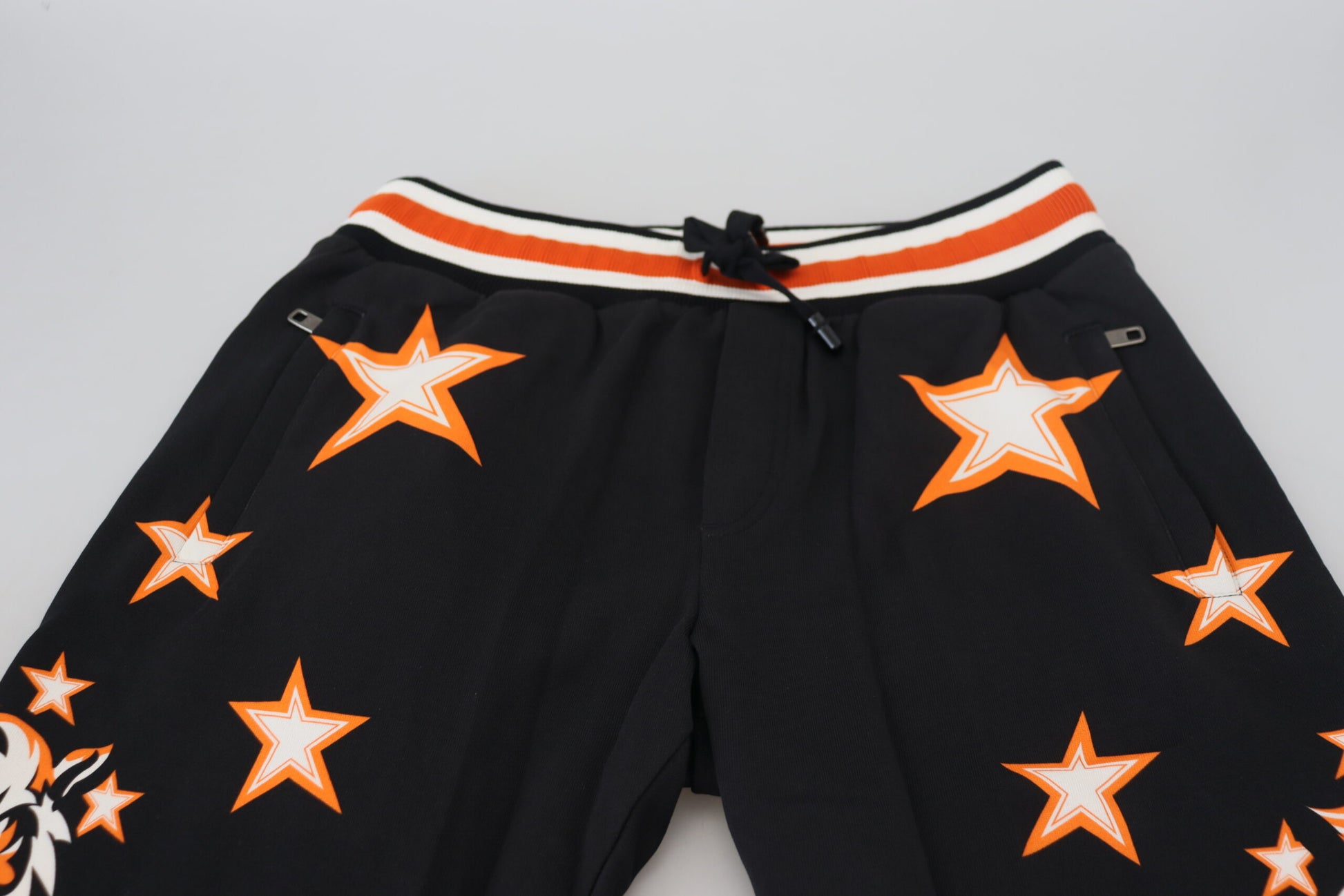 Dolce &amp; Gabbana Elegante schwarze Jogginghose mit Stern