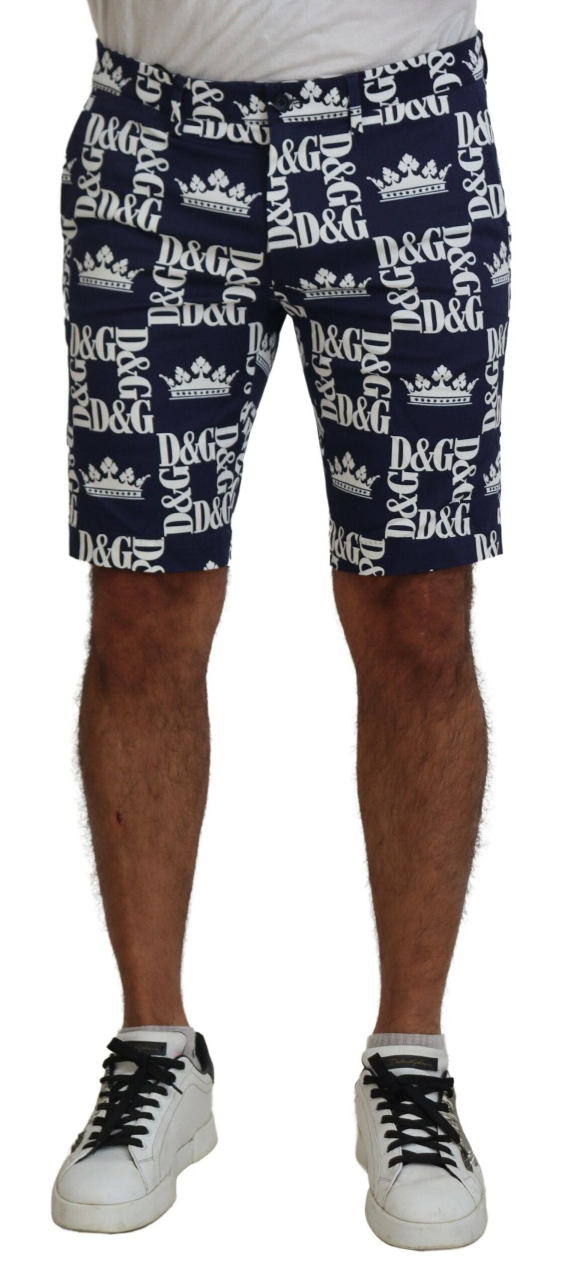 Dolce &amp; Gabbana Lässige Chino-Shorts mit Kronen-Print