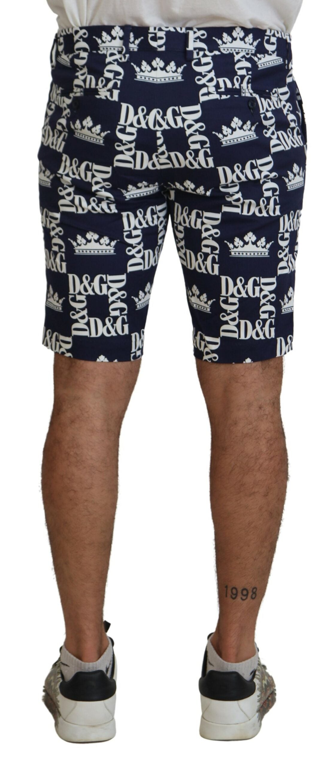 Dolce &amp; Gabbana Lässige Chino-Shorts mit Kronen-Print