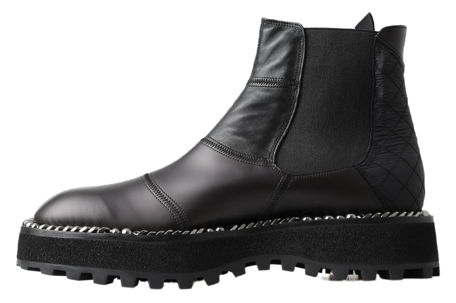 Dolce &amp; Gabbana Elegante schwarze Stretch-Stiefel zum Hineinschlüpfen