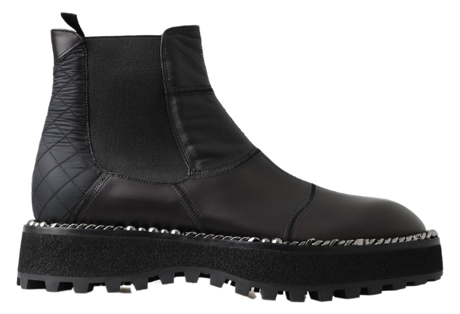 Dolce &amp; Gabbana Elegante schwarze Stretch-Stiefel zum Hineinschlüpfen