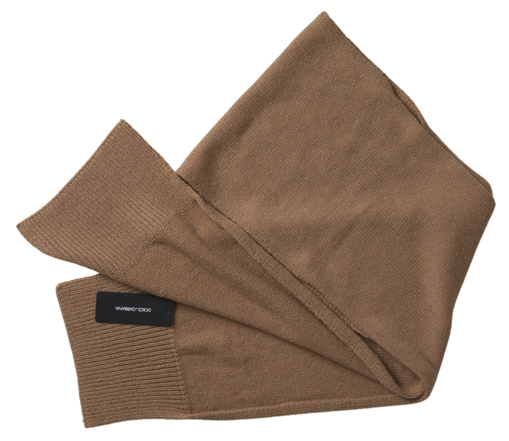 Dolce &amp; Gabbana Eleganter Kamelbrauner Damenschal