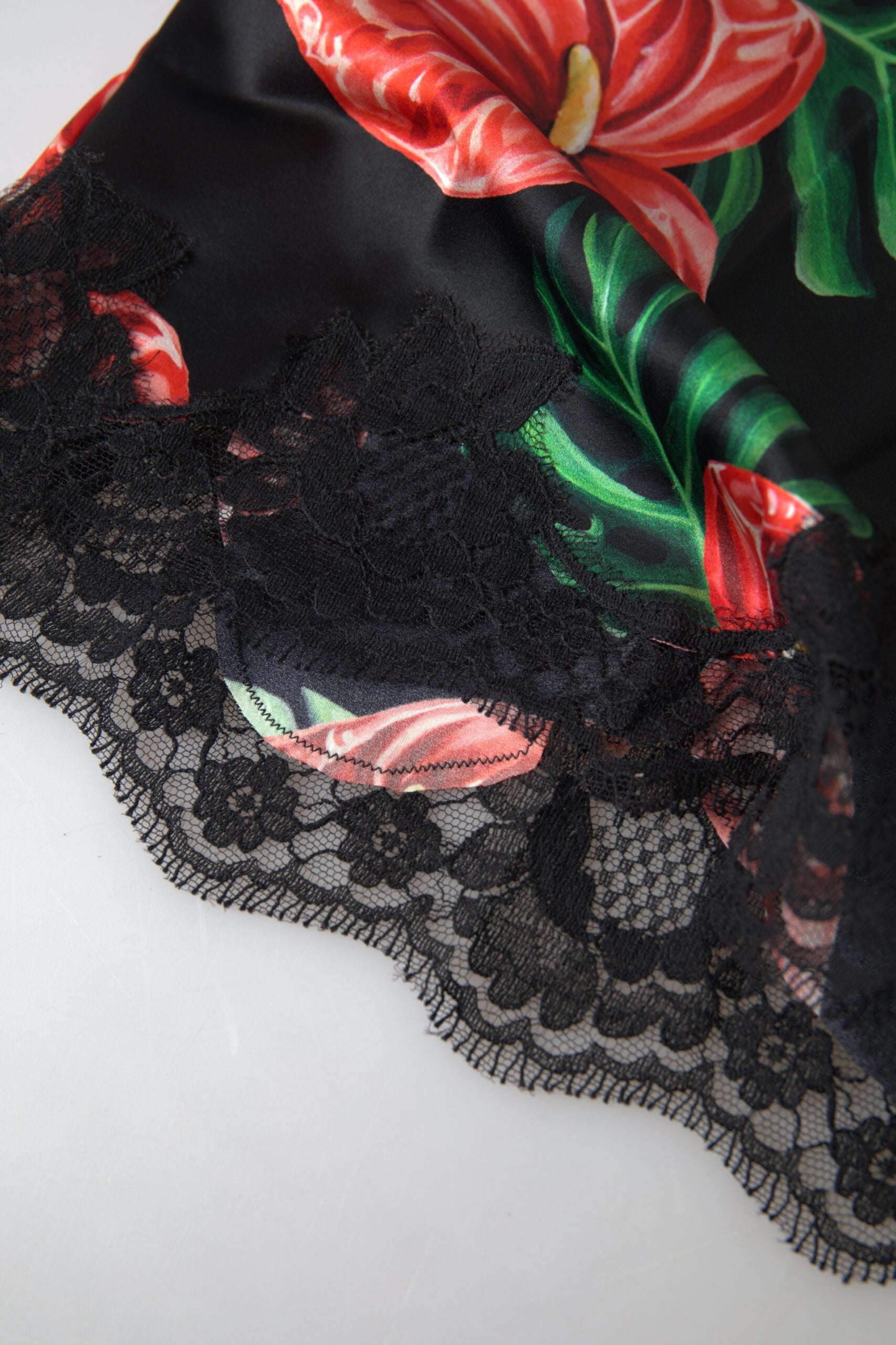 Dolce &amp; Gabbana Seiden-Camisole-Top mit Anthurium-Print