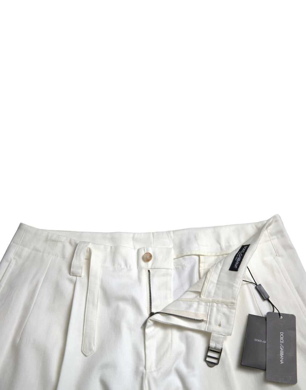 Dolce &amp; Gabbana Elegante weiße Bermuda-Jeansshorts