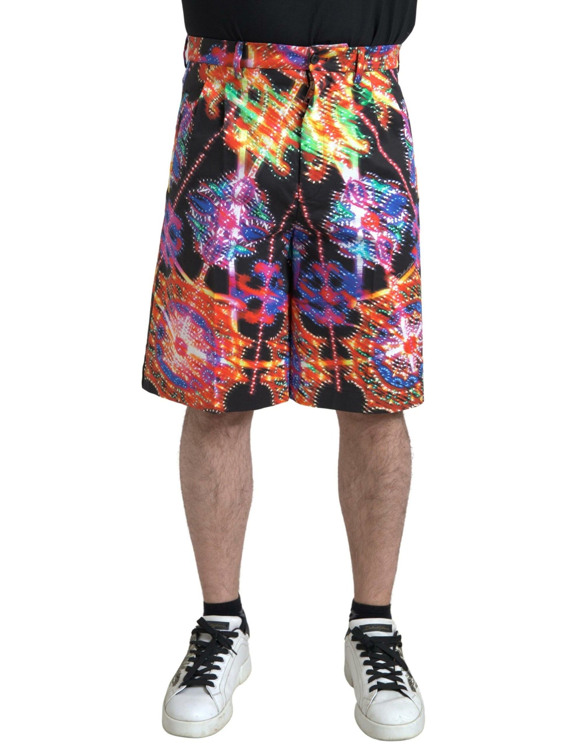 Dolce &amp; Gabbana – Bermudashorts mit buntem Print
