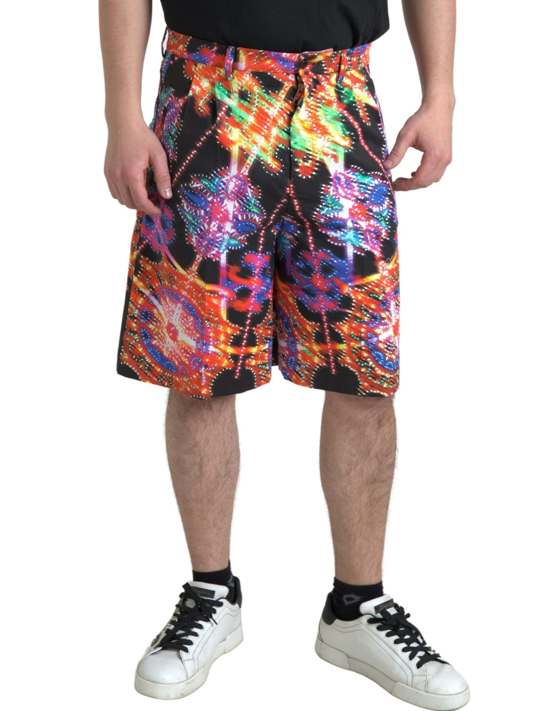 Dolce &amp; Gabbana – Bermudashorts mit buntem Print