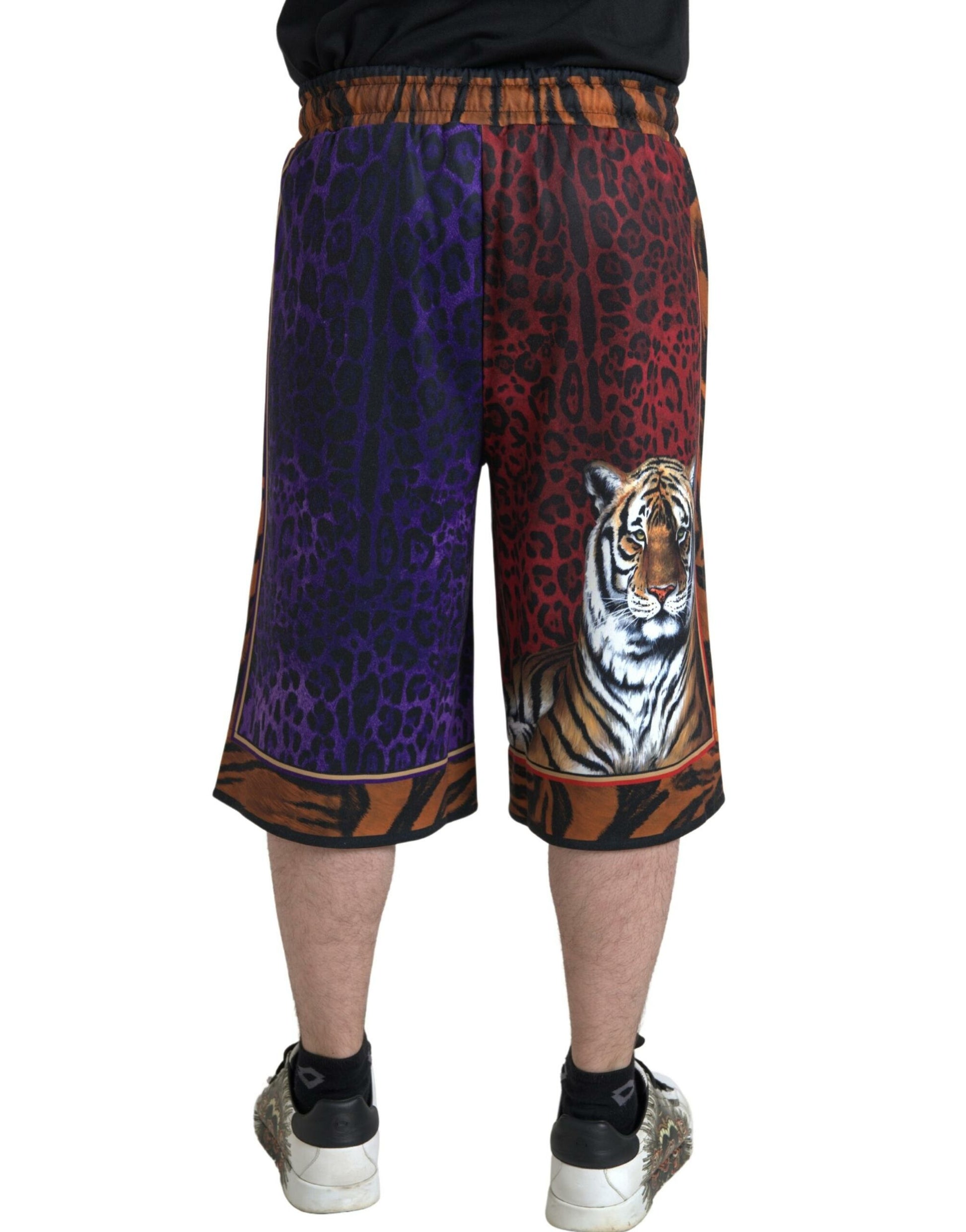 Dolce &amp; Gabbana Schicke mehrfarbige Bermudashorts mit exotischem Print