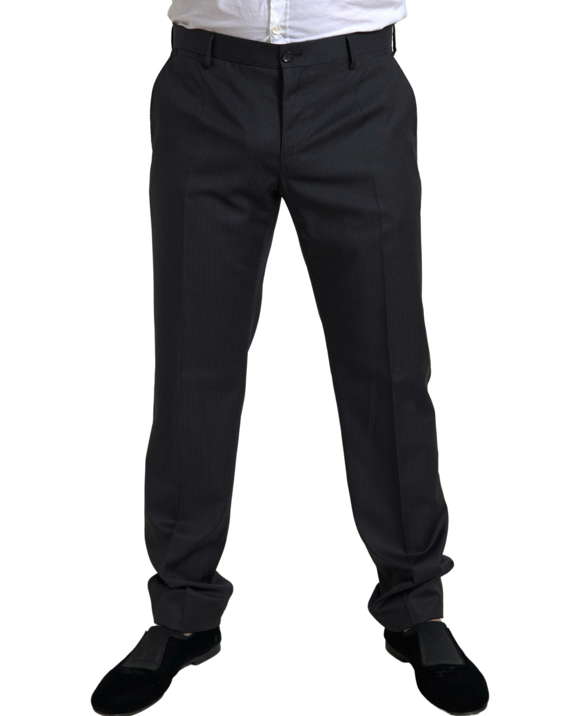 Dolce &amp; Gabbana – Eleganter schwarzer zweiteiliger Slim-Fit-Anzug