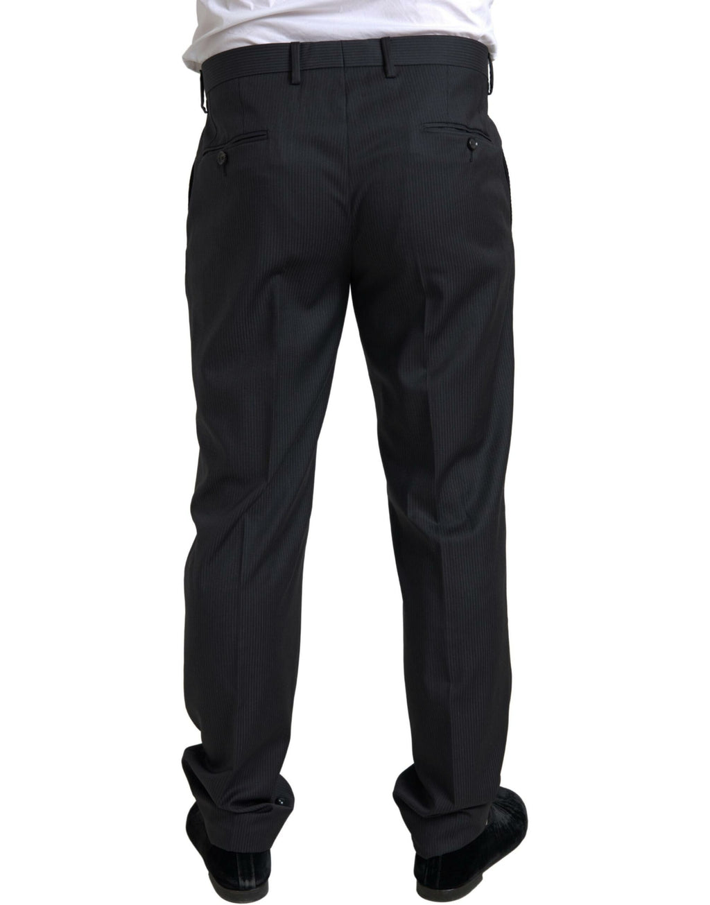 Dolce &amp; Gabbana – Eleganter schwarzer zweiteiliger Slim-Fit-Anzug