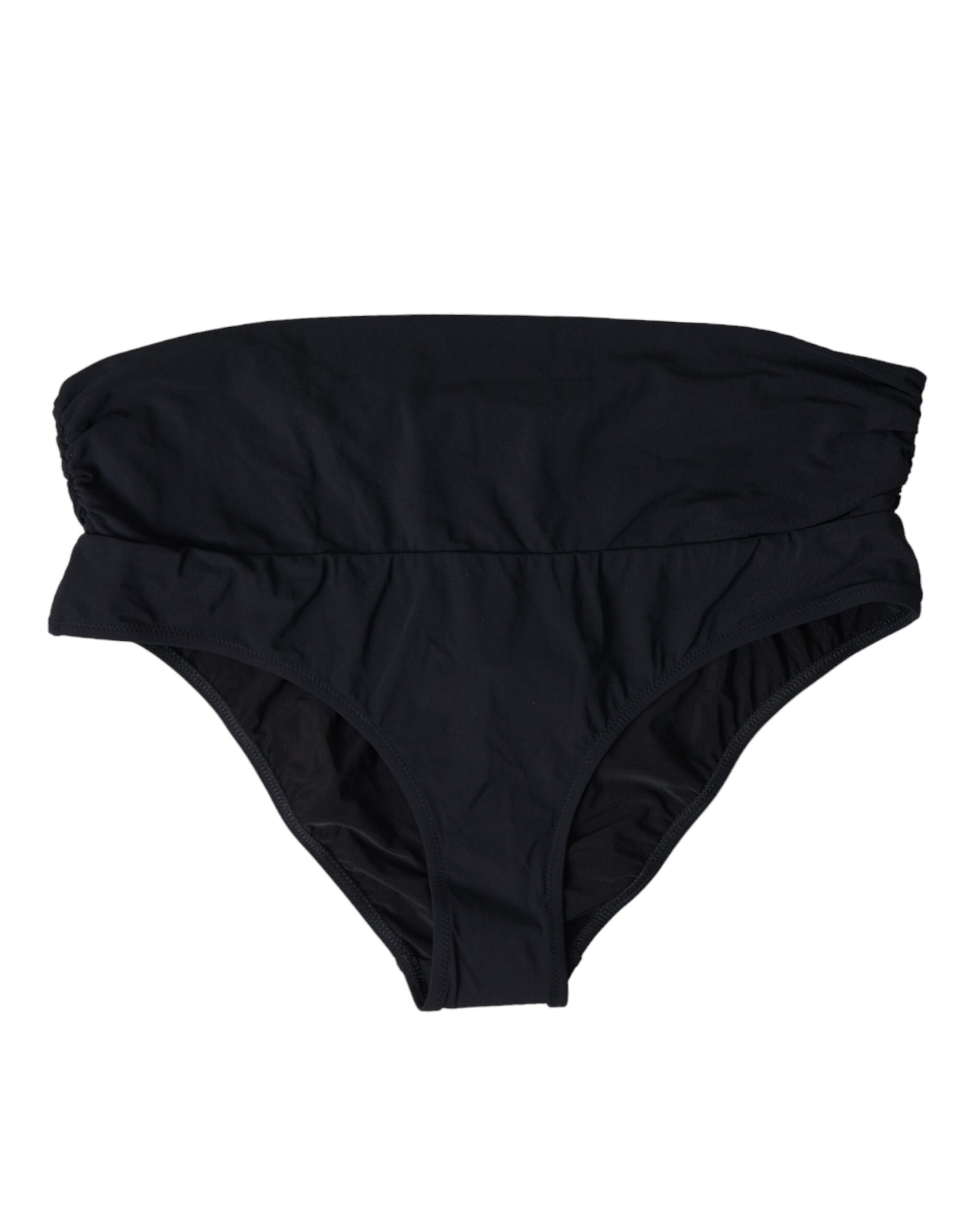Dolce &amp; Gabbana Elegantes schwarzes Bikinihöschen – Ultimative Strandeleganz