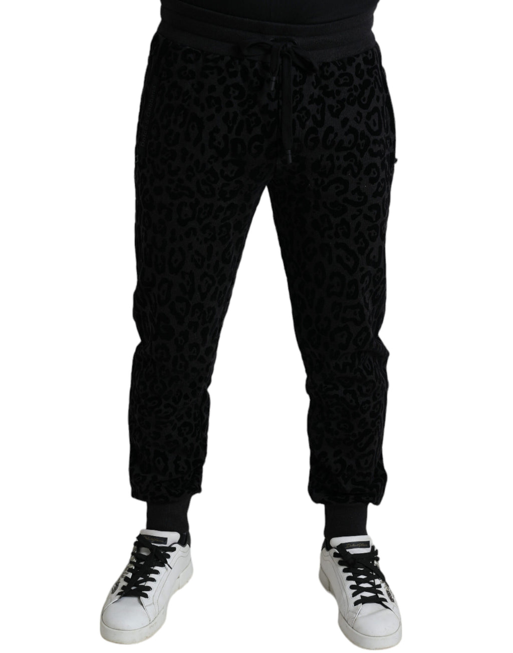 Dolce &amp; Gabbana Elegante Leoparden-Jogginghosen für Herren