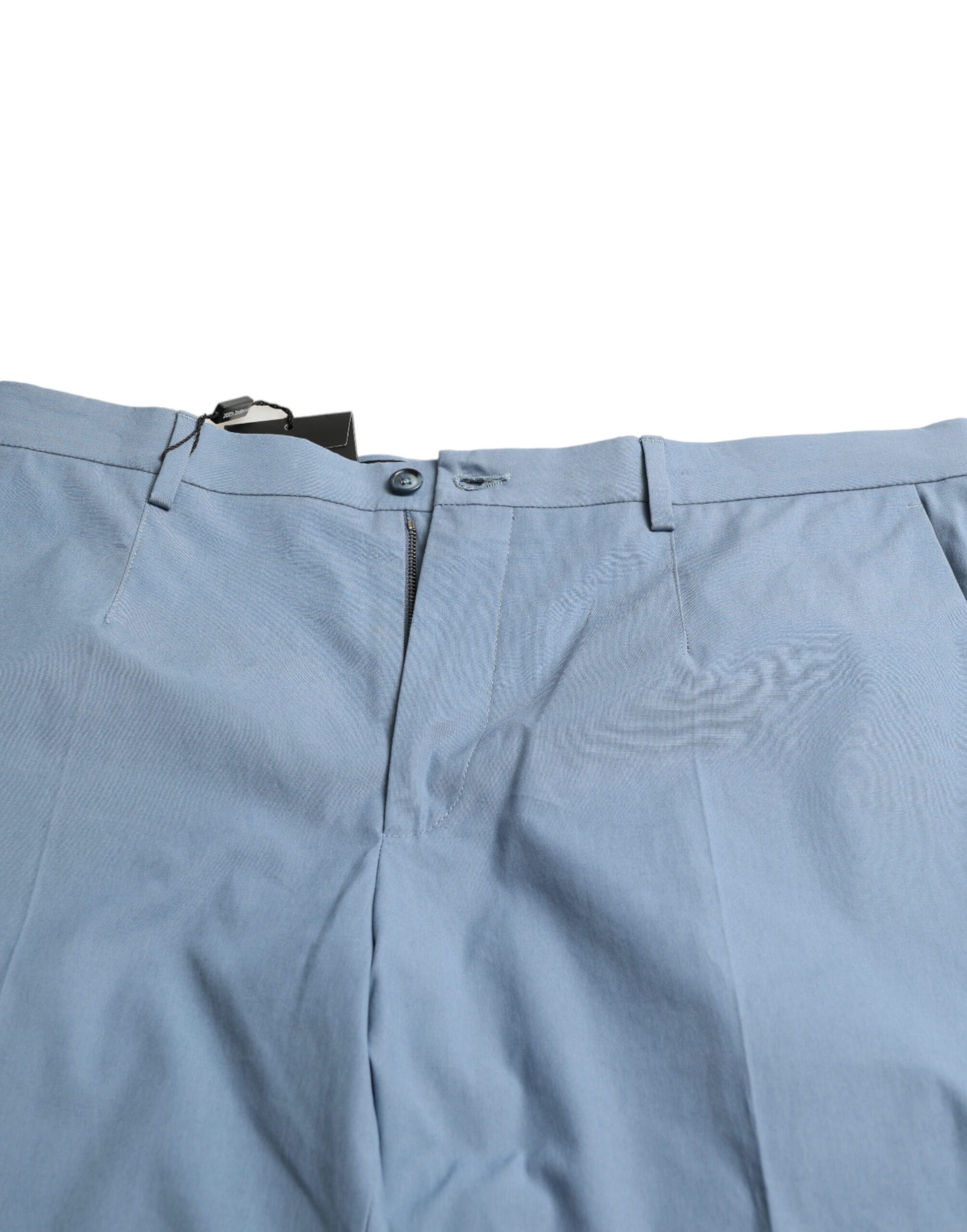 Dolce &amp; Gabbana Himmelblaue Bermudashorts aus Baumwolle