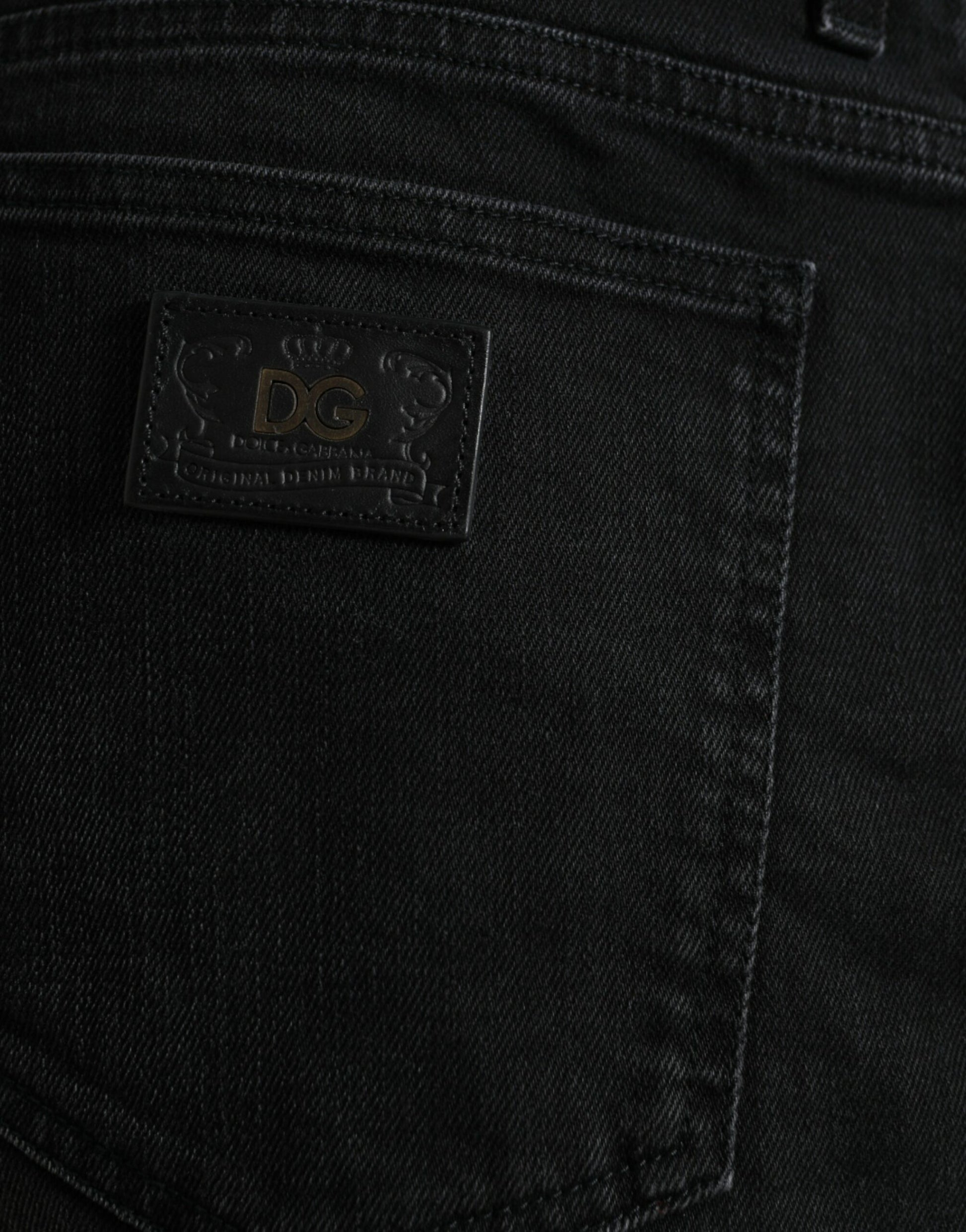 Dolce &amp; Gabbana Schicke schwarze Bermuda-Jeansshorts