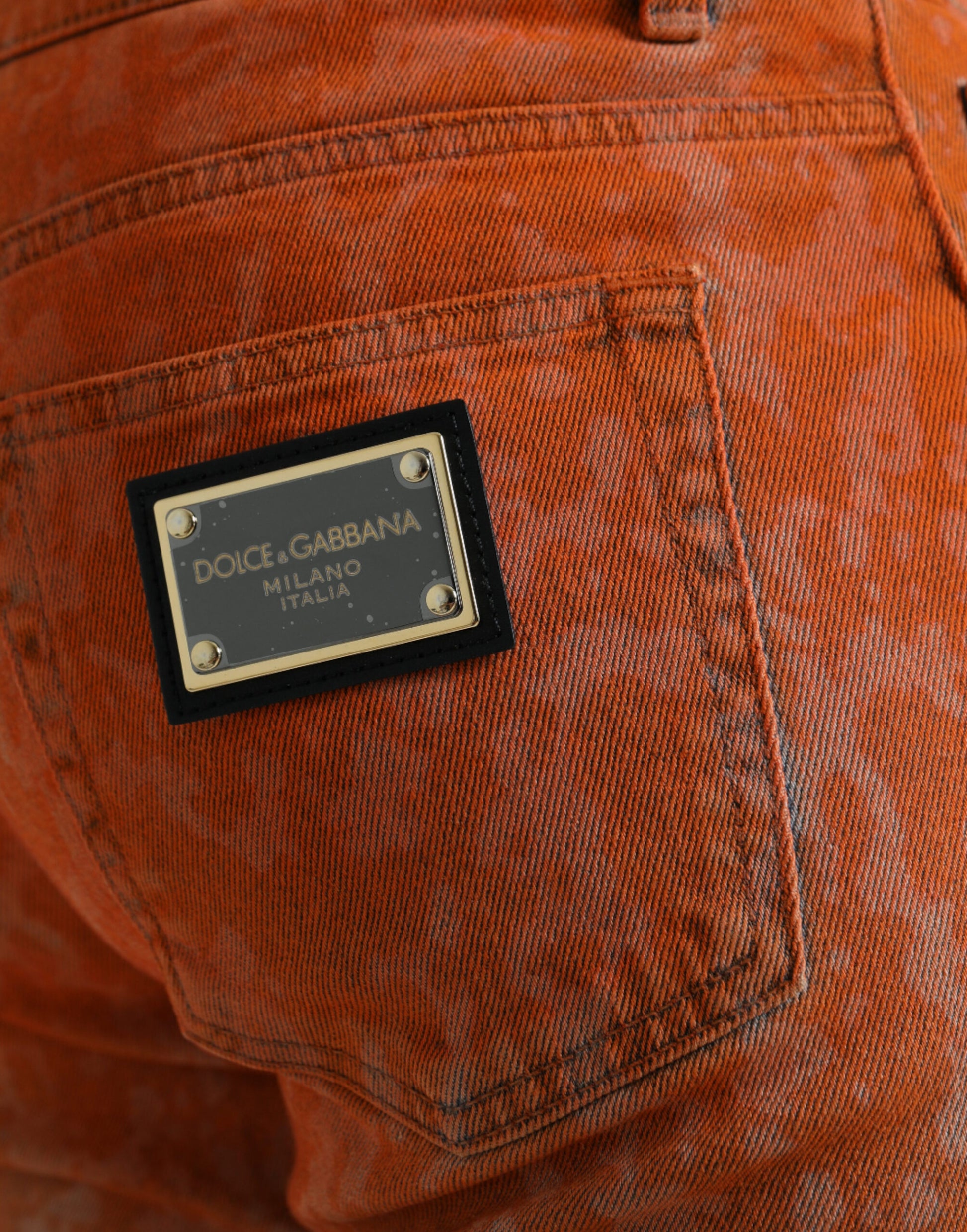 Dolce &amp; Gabbana Elegante Skinny-Jeans mit Ombre-Muster