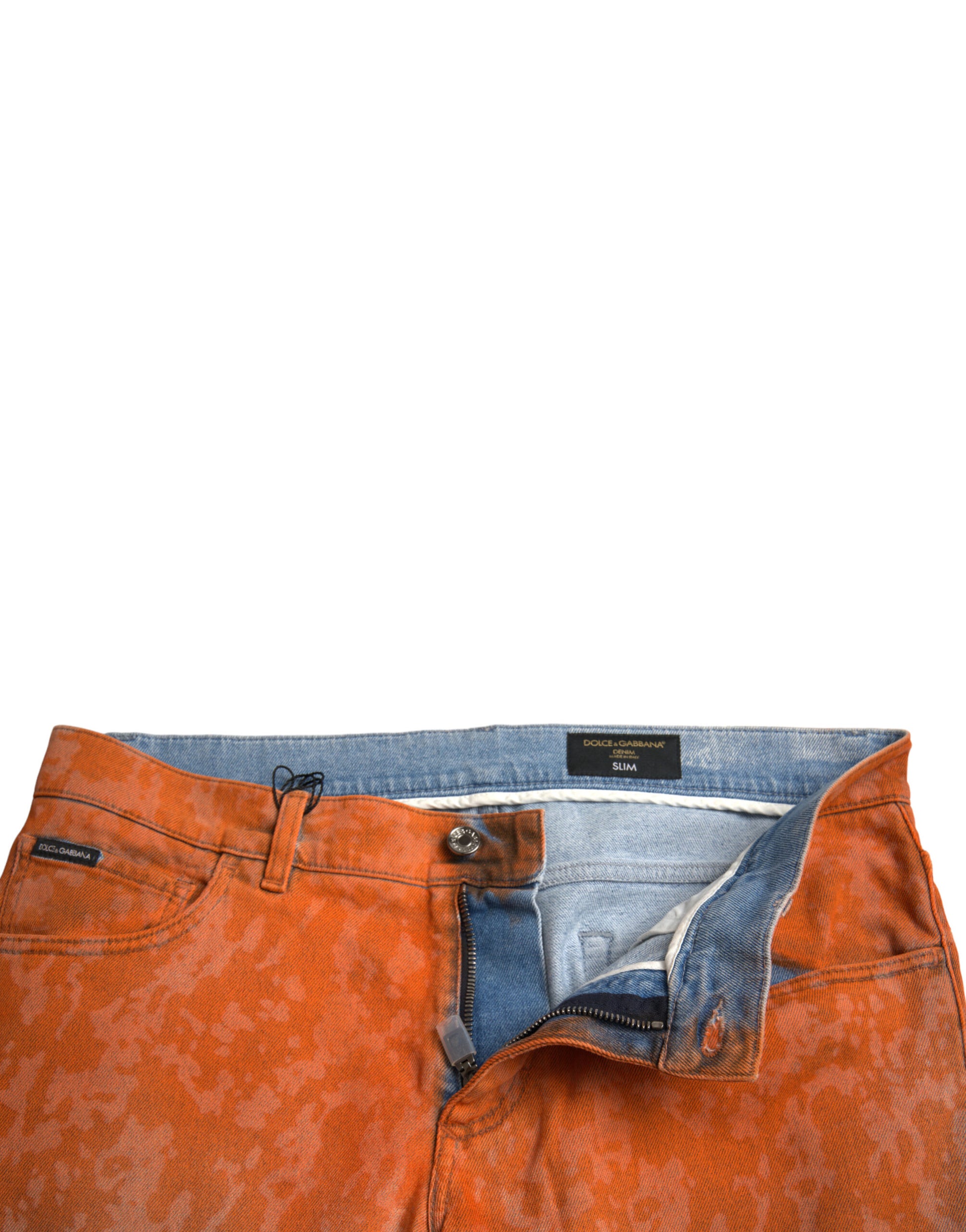 Dolce &amp; Gabbana Elegante Skinny-Jeans mit Ombre-Muster