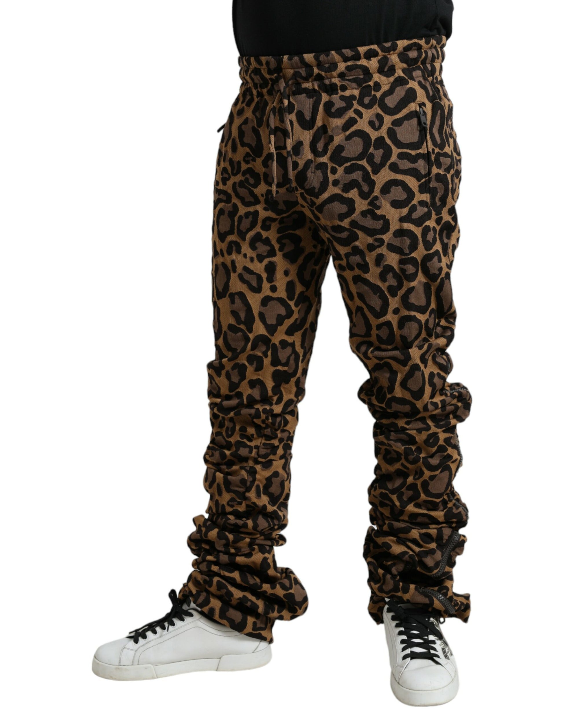 Dolce &amp; Gabbana Schicke Jogginghose mit Leopardenmuster