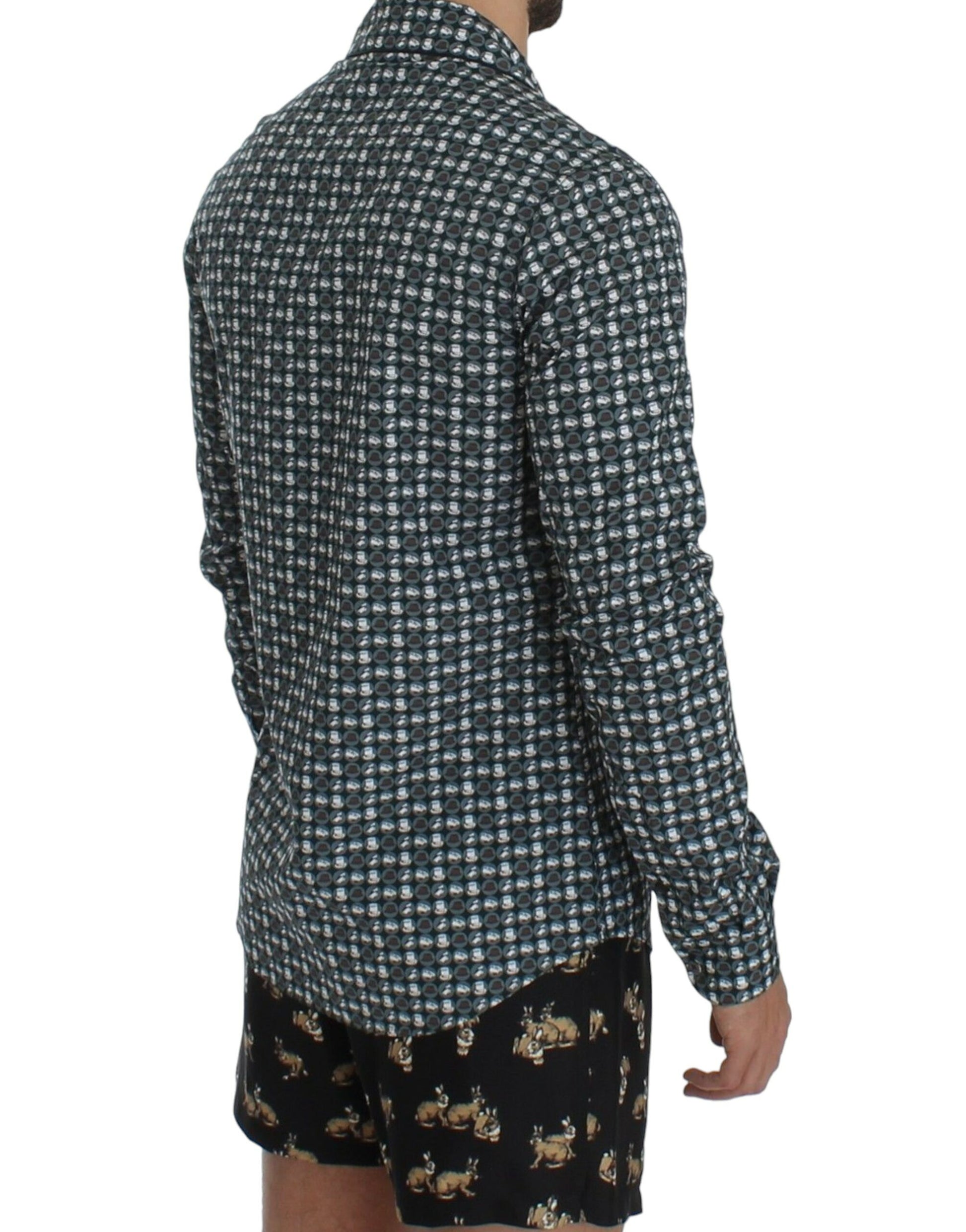 Dolce &amp; Gabbana Elegantes grünes Pyjama-Nachthemd