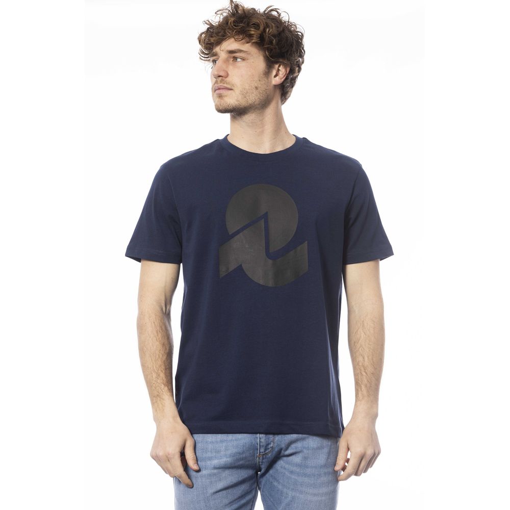 Invicta Blaues Herren-T-Shirt aus Baumwolle