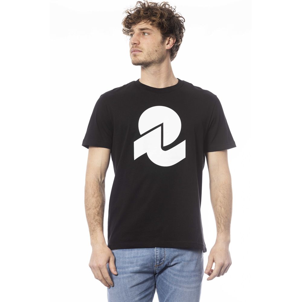 Invicta Schwarzes Herren-T-Shirt aus Baumwolle