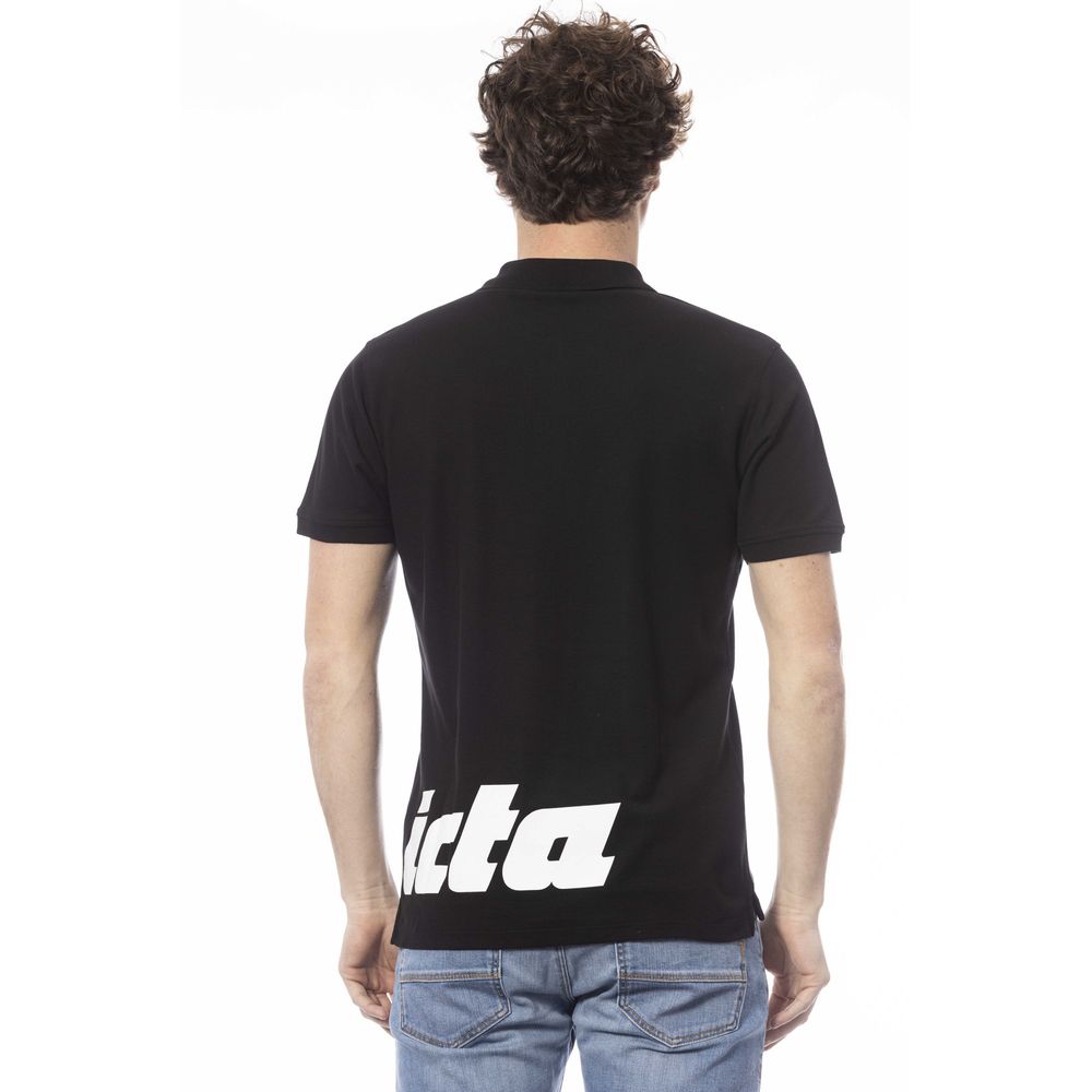 Invicta Schwarzes Poloshirt aus Baumwolle für Herren