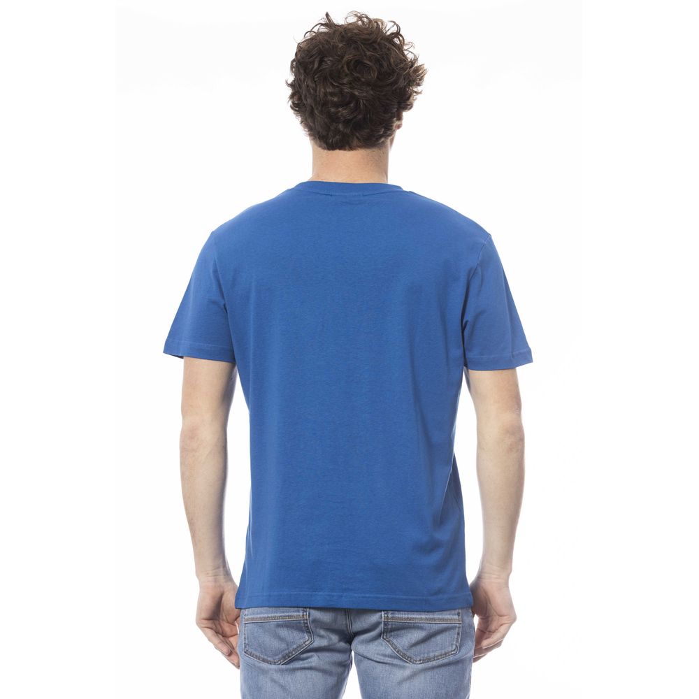 Invicta Blaues Herren-T-Shirt aus Baumwolle