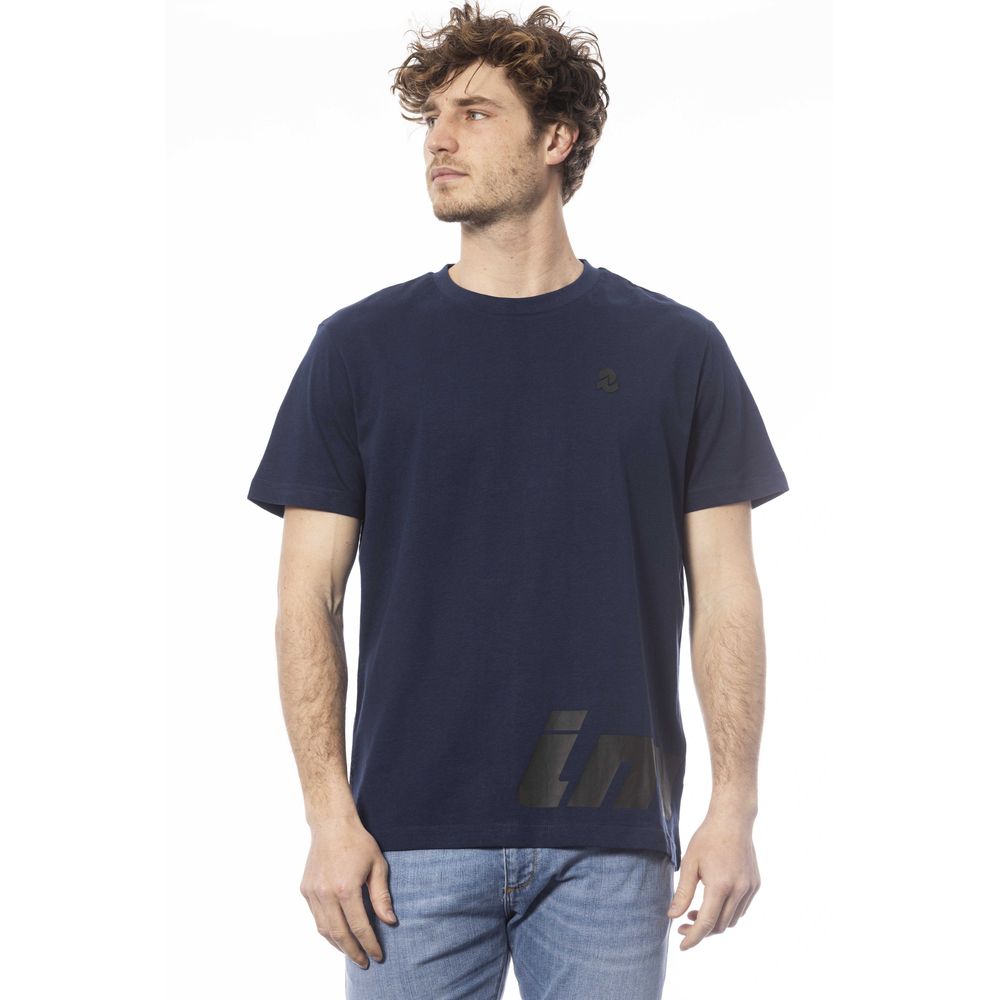 Invicta Blaues Herren-T-Shirt aus Baumwolle