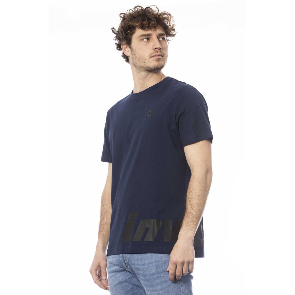 Invicta Blaues Herren-T-Shirt aus Baumwolle