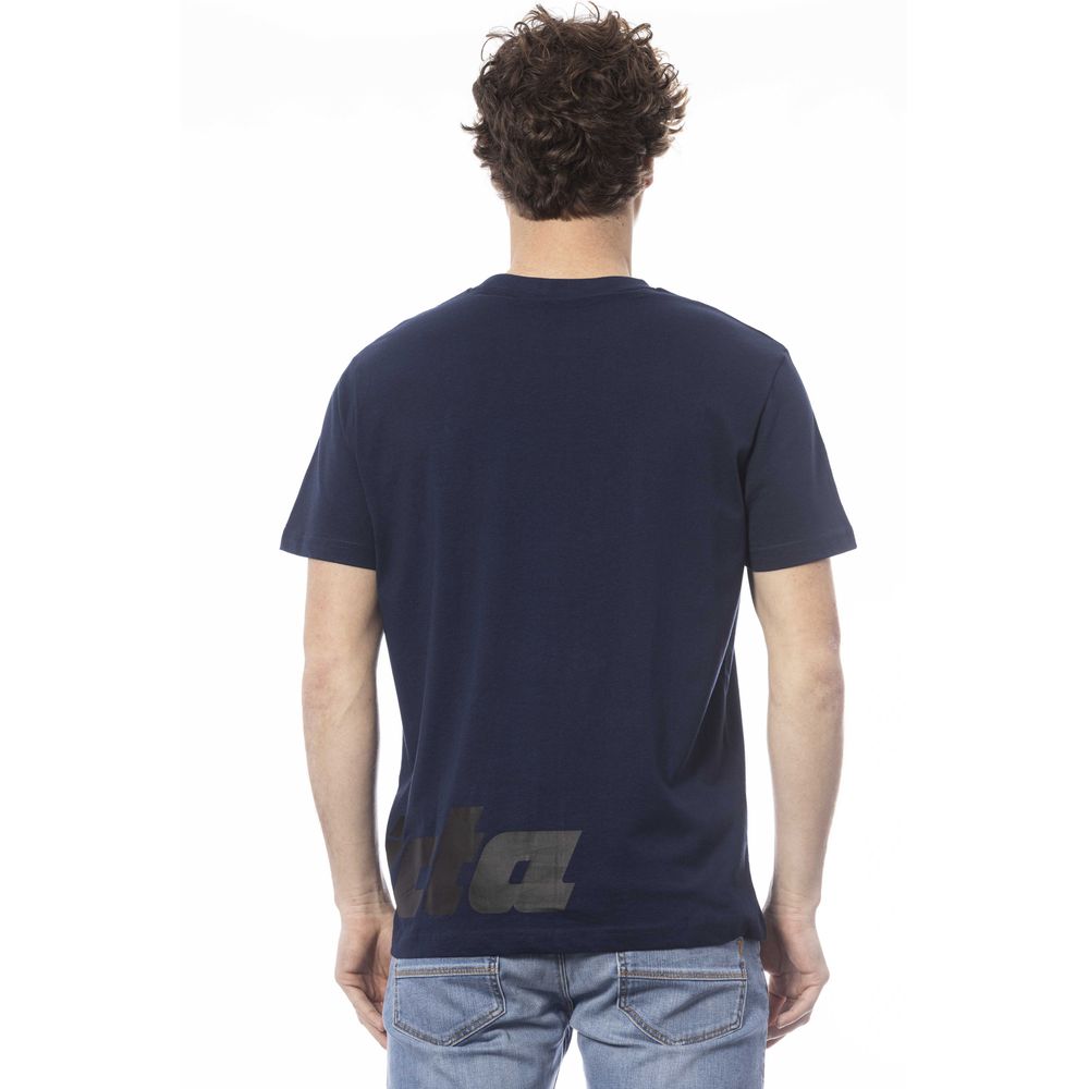 Invicta Blaues Herren-T-Shirt aus Baumwolle