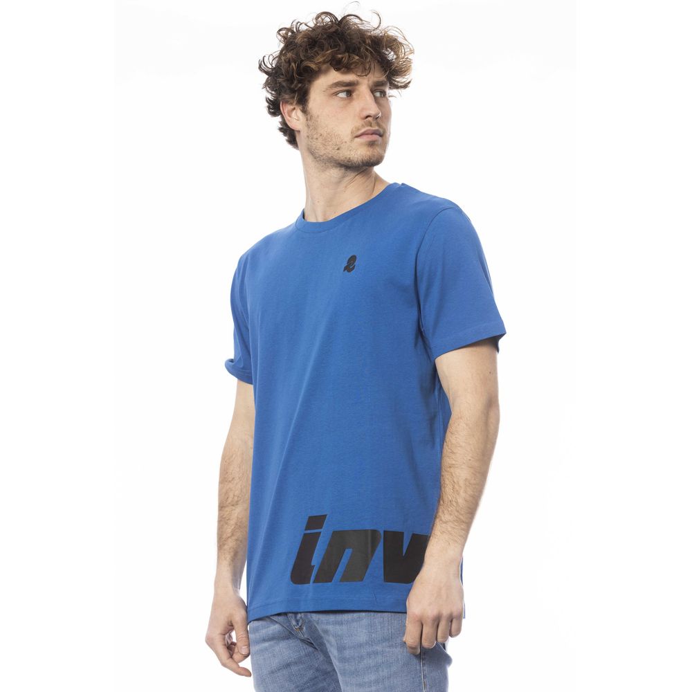Invicta Blaues Herren-T-Shirt aus Baumwolle