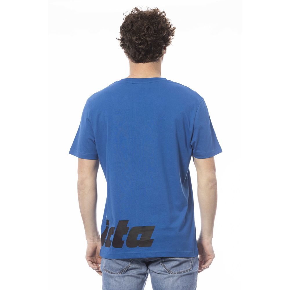 Invicta Blaues Herren-T-Shirt aus Baumwolle