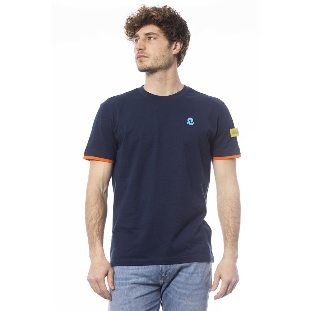Invicta Blaues Herren-T-Shirt aus Baumwolle