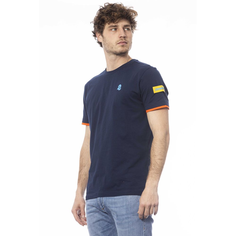 Invicta Blaues Herren-T-Shirt aus Baumwolle
