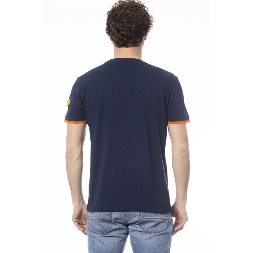 Invicta Blaues Herren-T-Shirt aus Baumwolle