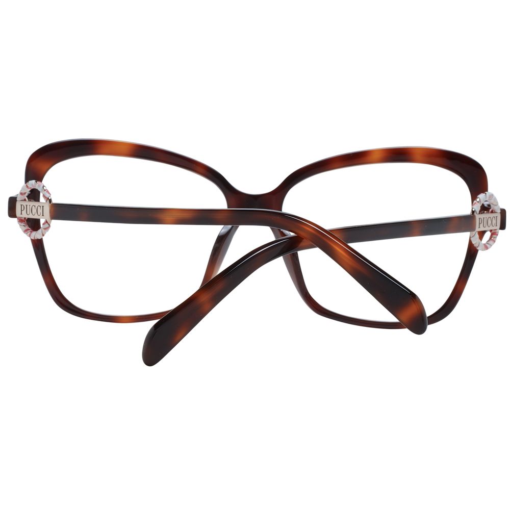 Emilio Pucci Brown Plastic Glasses (Frames) - Allority