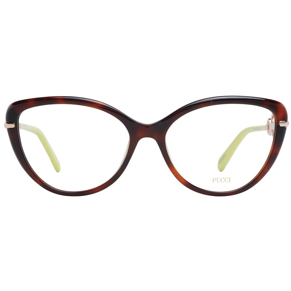 Emilio Pucci Brown Plastic Glasses (Frames) - Allority