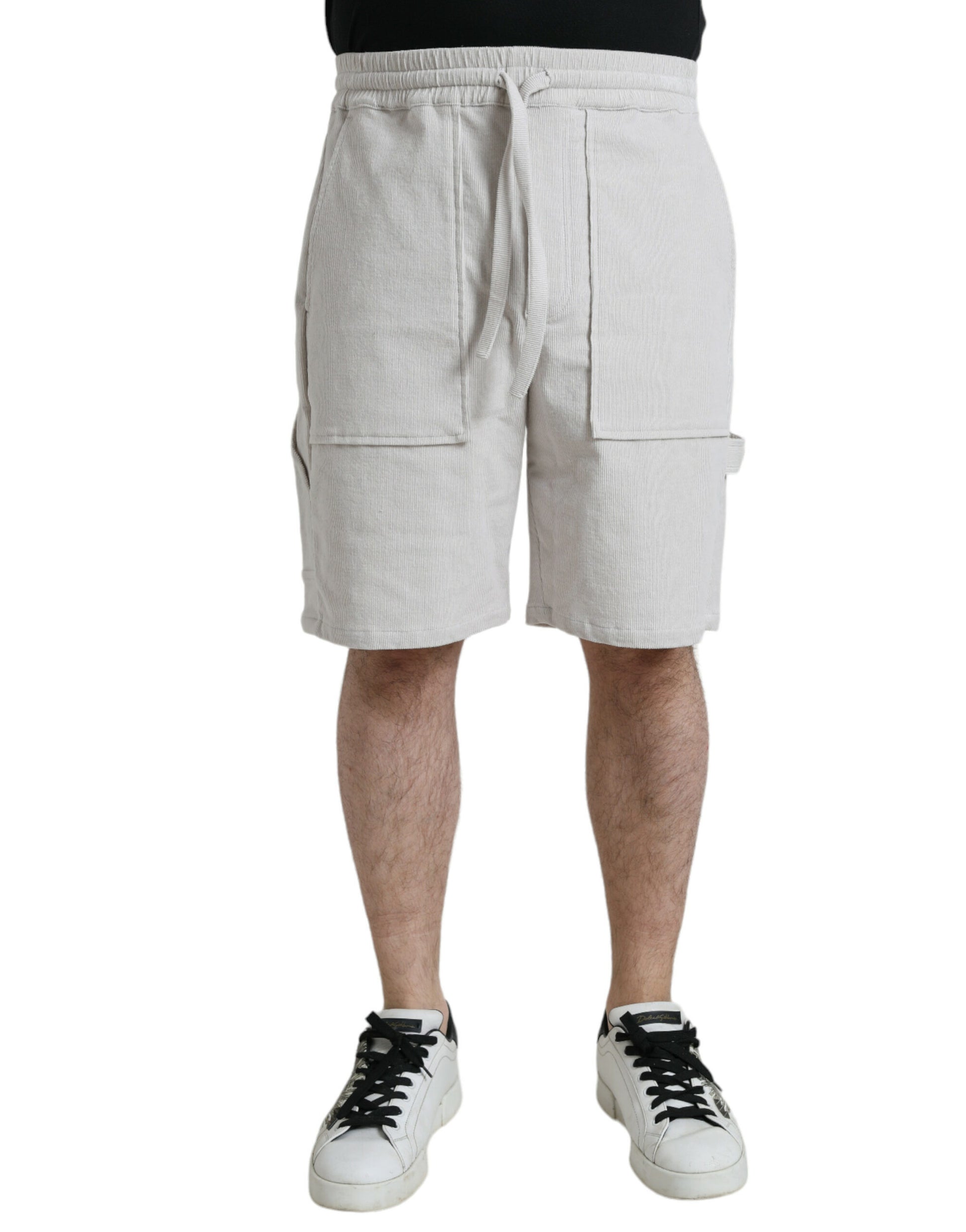 Dolce &amp; Gabbana Beige Bermudashorts aus Baumwollcord für Herren